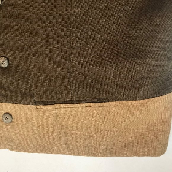 Vintage Natural Threads Mens Ramie Cotton Vest - Picture 5 of 8